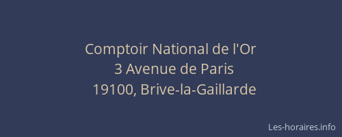Comptoir National de l'Or