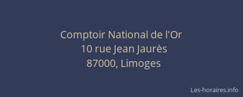 Comptoir National de l'Or
