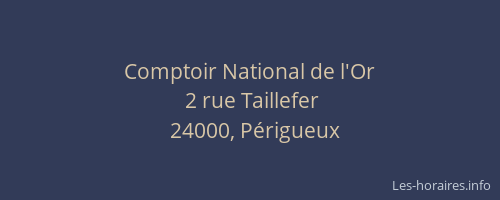 Comptoir National de l'Or