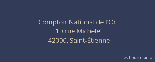 Comptoir National de l'Or