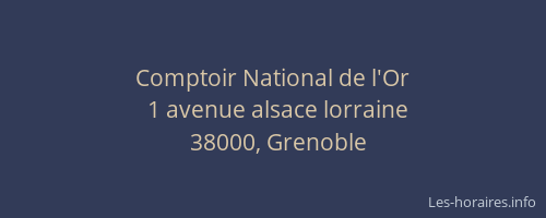Comptoir National de l'Or