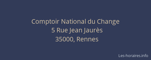 Comptoir National du Change