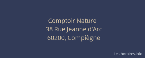 Comptoir Nature