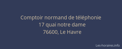 Comptoir normand de téléphonie