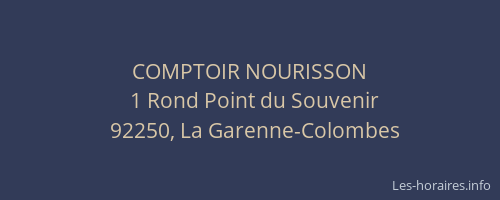 COMPTOIR NOURISSON