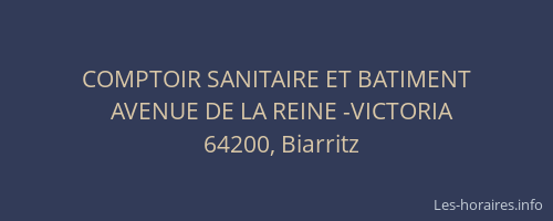 COMPTOIR SANITAIRE ET BATIMENT
