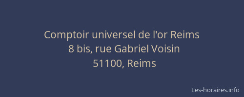 Comptoir universel de l'or Reims