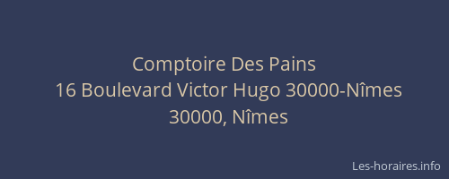 Comptoire Des Pains