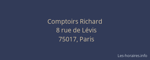 Comptoirs Richard