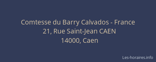 Comtesse du Barry Calvados - France