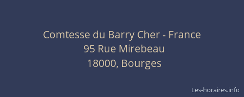 Comtesse du Barry Cher - France
