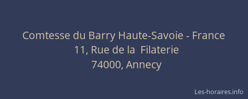 Comtesse du Barry Haute-Savoie - France