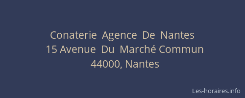 Conaterie  Agence  De  Nantes