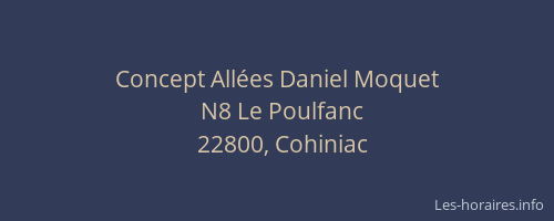 Concept All&eacute;es Daniel Moquet