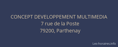CONCEPT DEVELOPPEMENT MULTIMEDIA