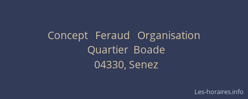 Concept   Feraud   Organisation