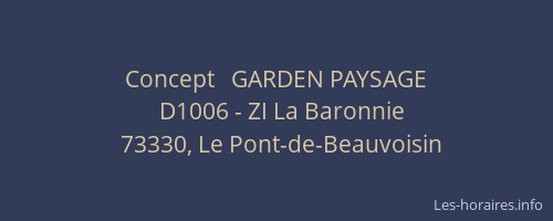 Concept   GARDEN PAYSAGE