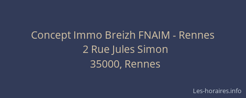 Concept Immo Breizh FNAIM - Rennes