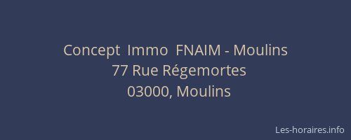 Concept  Immo  FNAIM - Moulins