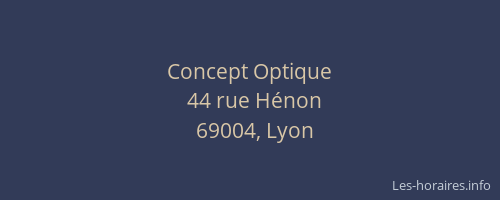 Concept Optique