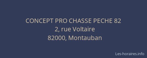 CONCEPT PRO CHASSE PECHE 82