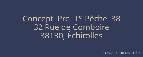 Concept  Pro  TS Pêche  38