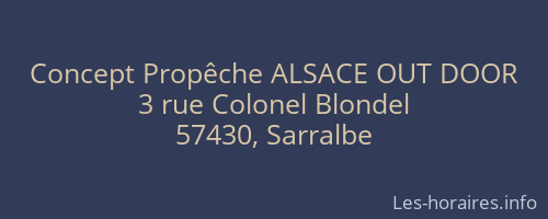 Concept Propêche ALSACE OUT DOOR