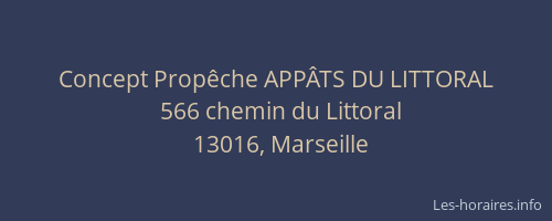 Concept Propêche APPÂTS DU LITTORAL