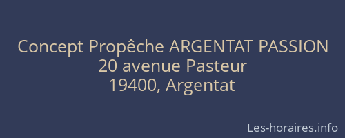 Concept Propêche ARGENTAT PASSION