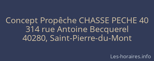 Concept Propêche CHASSE PECHE 40