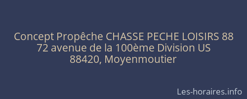 Concept Propêche CHASSE PECHE LOISIRS 88