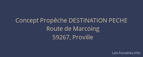 Concept Propêche DESTINATION PECHE