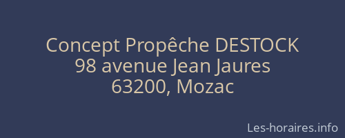 Concept Propêche DESTOCK