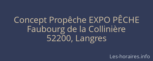 Concept Propêche EXPO PÊCHE