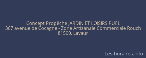 Concept Propêche JARDIN ET LOISIRS PUEL