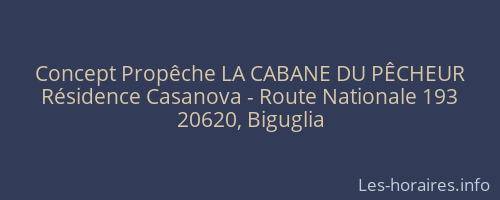 Concept Propêche LA CABANE DU PÊCHEUR