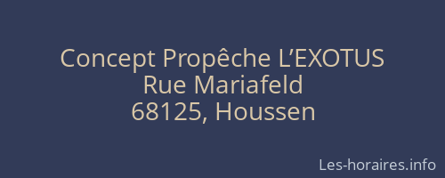 Concept Propêche L’EXOTUS