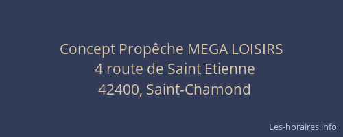Concept Propêche MEGA LOISIRS