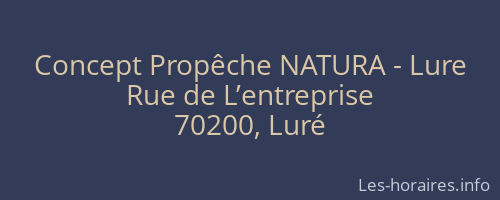 Concept Propêche NATURA - Lure