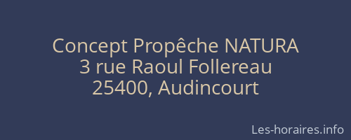 Concept Propêche NATURA