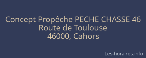 Concept Propêche PECHE CHASSE 46