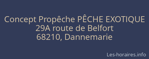 Concept Propêche PÊCHE EXOTIQUE