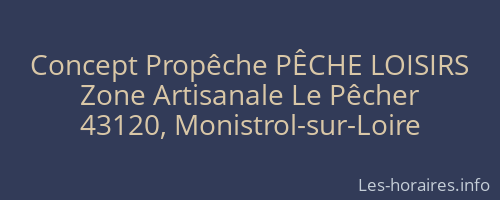 Concept Propêche PÊCHE LOISIRS