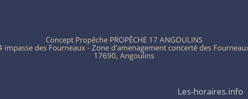 Concept Propêche PROPÊCHE 17 ANGOULINS