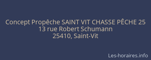 Concept Propêche SAINT VIT CHASSE PÊCHE 25