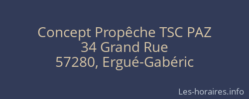Concept Propêche TSC PAZ