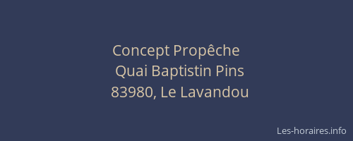 Concept Propêche