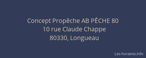 Concept Prop&ecirc;che AB P&Ecirc;CHE 80