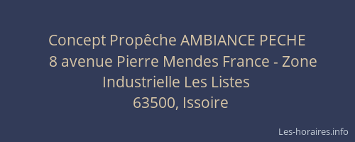Concept Prop&ecirc;che AMBIANCE PECHE