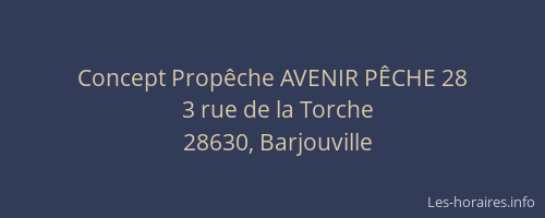 Concept Prop&ecirc;che AVENIR P&Ecirc;CHE 28